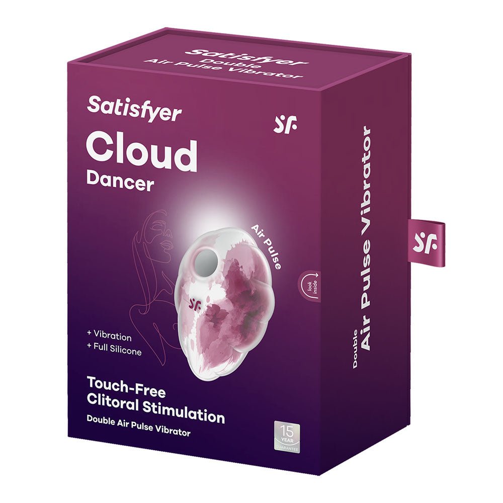 Satisfyer Cloud Dancer Red USB Rechargeable Vibrating Air Pulse Stimulator